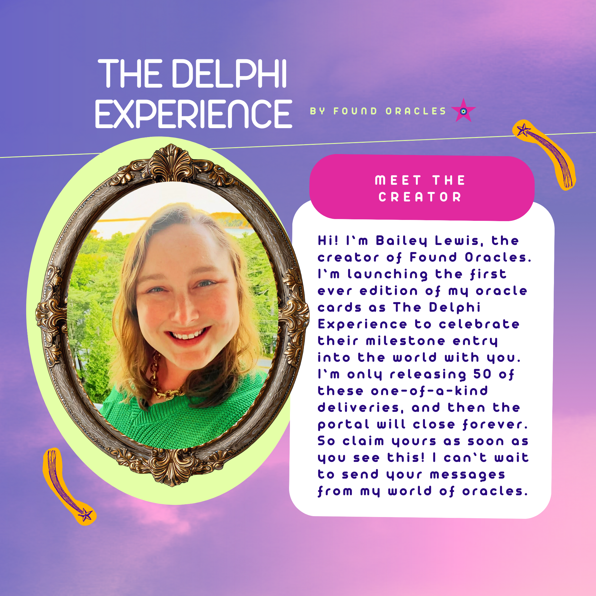 The Delphi Experience: "HELLO WORLD" Oracle Card Collection and Personal Mini Fortune Story