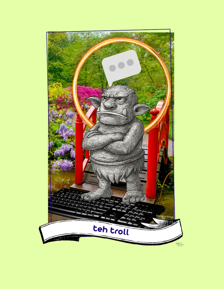 "Don't Feed the Troll" Teh Troll Oracle Art Print - Downloadable Print