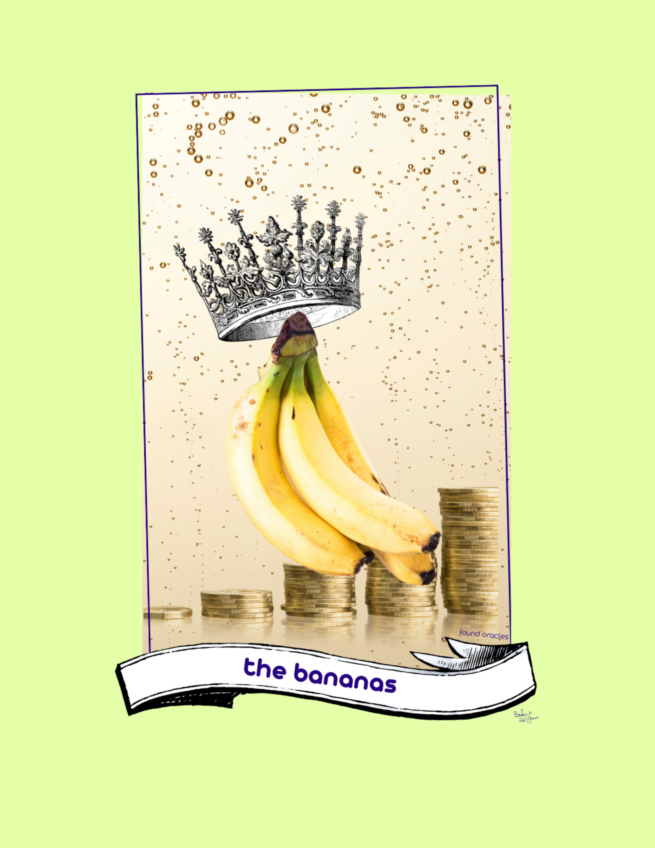 "So Damn Abundant" Bananas Oracle Art Print - Digital Download