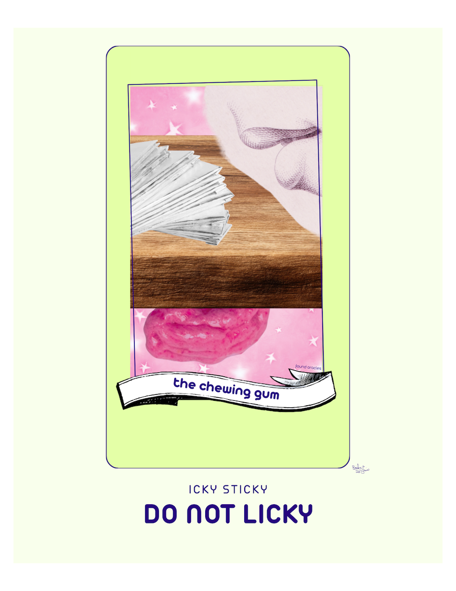 "Do Not Licky" The Chewing Gum Oracle Art Print - Digital Download