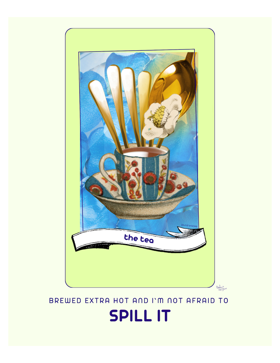 "Spill It" The Tea Oracle Art Print - Digital Download